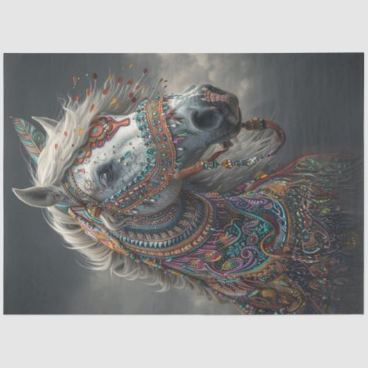 デコップアメリカン鮮やかイ飾ンド馬 薄葉紙 (正面)