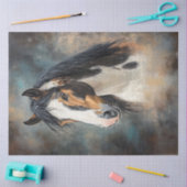 デコップアメリカン・インディア絵を描ン・ホース 薄葉紙 (クラフト)