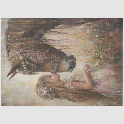 デコップアラビアンホースカリスフォーチュン&エラ 薄葉紙 (正面)