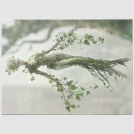 デコップアースリーウーマン姿とツリー 薄葉紙