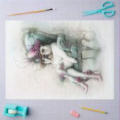 デコップイお洒落ングリッシュブルドッグカウボーイハット 薄葉紙 (クラフト)