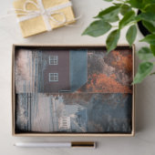 デコップイングランド秋フロストオータムファイアーズハウス 薄葉紙 (ギフト)