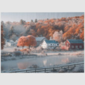 デコップイングランド秋フロストオータムファイアーズハウス 薄葉紙 (正面)