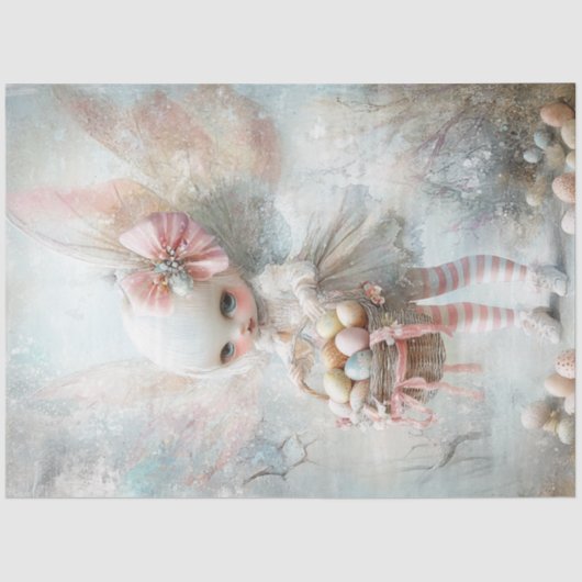 デコップイースターお洒落フェアリーの翼と卵 薄葉紙 (正面)