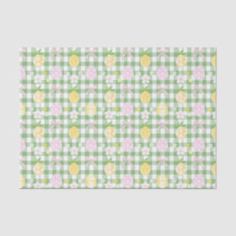 デコップイースターエッググリーンギンガム 薄葉紙