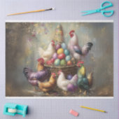 デコップイースターチキンロスターブライトエッグ 薄葉紙 (クラフト)