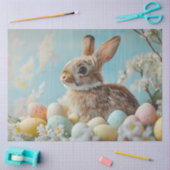 デコップイースターブラウンラビットパステルエッグ 薄葉紙 (クラフト)