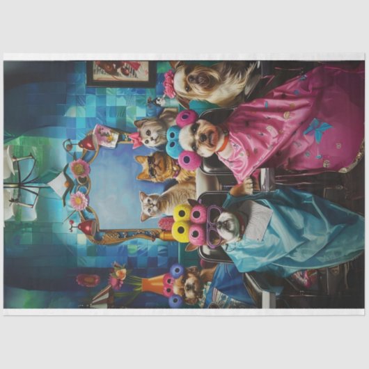 デコップウィスお洒落カーズワースペッツサロン 薄葉紙 (正面)