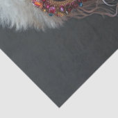 デコップウィムシカルな服を着たプードルベラ 薄葉紙 (詳細)