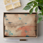 デコップウェスタンスカルターコイズのフェイク背景 薄葉紙 (ギフト)