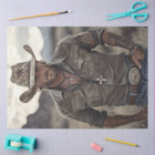 デコップウエスタンカウボークリスチャンランチャー 薄葉紙 (クラフト)