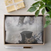 デコップウエスタンドレスレディーステームパンクブルー 薄葉紙 (ギフト)