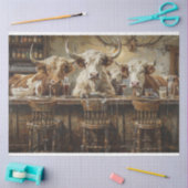 デコップウエスタンバーとサロンの牛 薄葉紙 (クラフト)