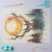 デコップウォーターカラースタグブライトオレンジサン 薄葉紙 (クラフト)