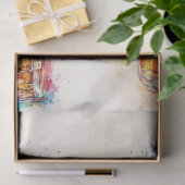 デコップウォーター色の背景酒ボトル 薄葉紙 (ギフト)