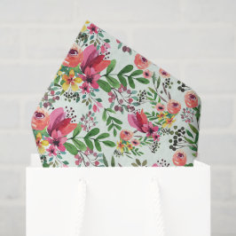 デコップウォーター色フローラ花 薄葉紙