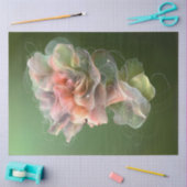 デコップウーマンと複雑なフローラデザイン 薄葉紙 (クラフト)