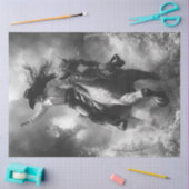 デコップウーマンライディング走ホース 薄葉紙 (クラフト)