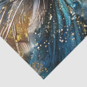 デコップウーマン複雑なヘッドピースティール(緑がかった色)金ゴールド 薄葉紙 (詳細)