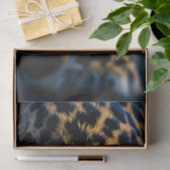 デコップエキゾチックなヒョウのクローズアップのデジタルアート 薄葉紙 (ギフト)