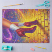 デコップエラお洒落踊りゴールデンロード 薄葉紙 (クラフト)