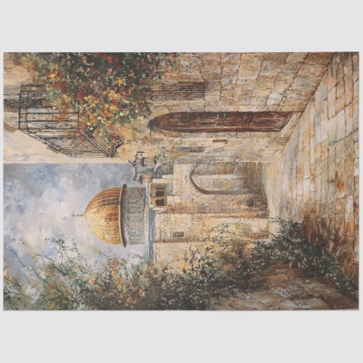 デコップエルサレム・ドーム・オブ・ザ・ロック 薄葉紙 (正面)