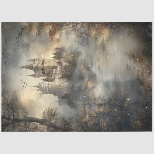 デコップエンチャントフォレストキャッスルルーマニア 薄葉紙 (正面)