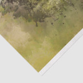 デコップオールドフランスのキャッスルの水色 薄葉紙 (詳細)