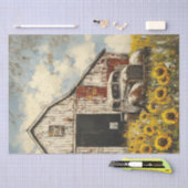 デコップオールドホワイトレッドバーンホワイトラスティートラック 薄葉紙 (クラフト)