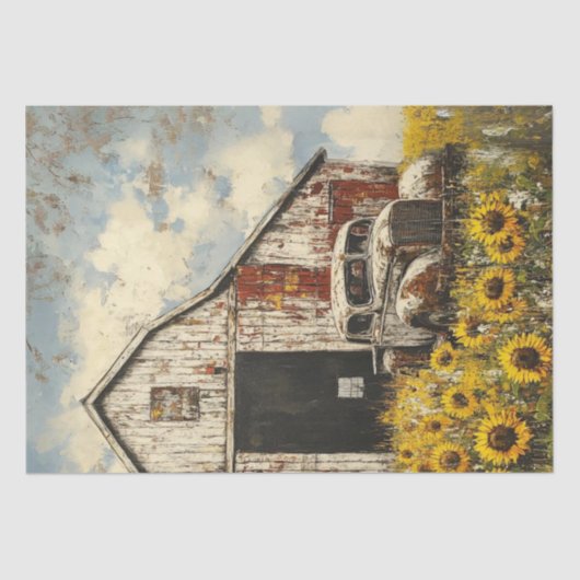 デコップオールドホワイトレッドバーンホワイトラスティートラック 薄葉紙 (正面)