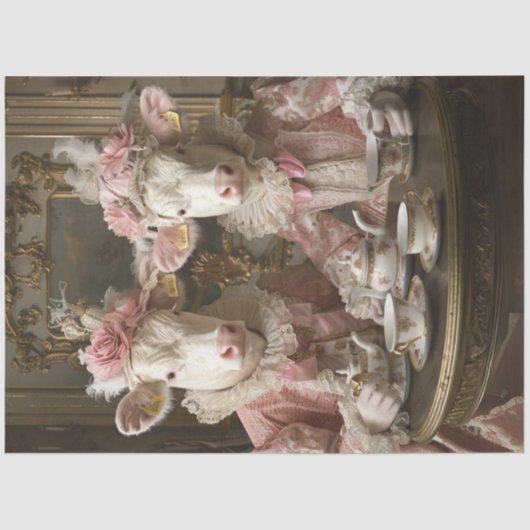 デコップカお洒落ウデイジー&ロージー茶パーティー 薄葉紙 (正面)