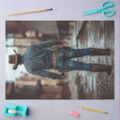 デコップカウボーイウェスタンシャーリフ銃 薄葉紙 (クラフト)