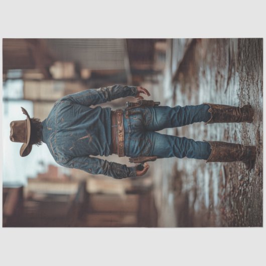 デコップカウボーイウェスタンシャーリフ銃 薄葉紙 (正面)