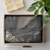 デコップカウボーイブラックハットシルバーアクセント 薄葉紙 (ギフト)