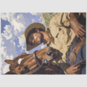 デコップカウボーイ&ホースレストランフィールド晴れの日 薄葉紙 (正面)