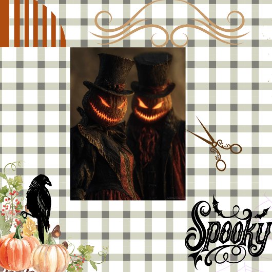 デコップカボチャJack-o-Lanternハロウィーンゴシック 薄葉紙