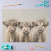 デコップカントリーサイドハイランドカーブズフローラクラウン 薄葉紙 (クラフト)