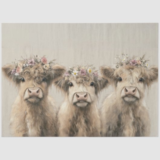 デコップカントリーサイドハイランドカーブズフローラクラウン 薄葉紙 (正面)