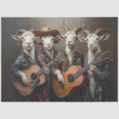 デコップカントリーミュージック農業ヤギ 薄葉紙 (正面)