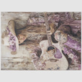 デコップカントリー女の子ギターシンガー薄紫ドレス 薄葉紙 (正面)