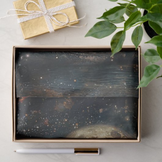 デコップガールお洒落ラビットムーンナイトシーン 薄葉紙 (ギフト)