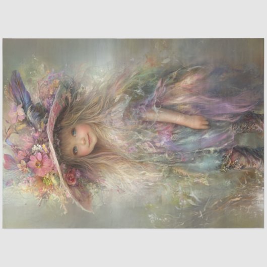 デコップガールイースターサンデーパステルカラー 薄葉紙 (正面)