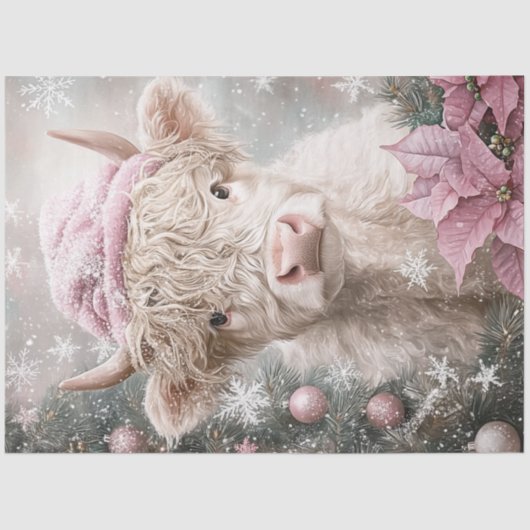 デコップガール、クリスマスの服装 薄葉紙 (正面)