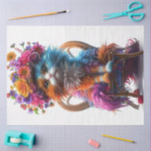 デコップキャッお洒落トブロッサムウィスカー 薄葉紙 (クラフト)