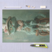 デコップキャッお洒落トラスティンスツールヴィンテージ 薄葉紙 (クラフト)