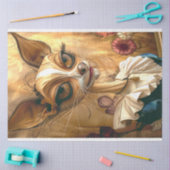 デコップキャットヴィンテージ装束大目アールデコ 薄葉紙 (クラフト)