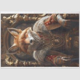 デコップキング王室のキツネインザヘンハウス 薄葉紙