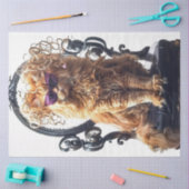 デコップグお洒落ラムロースカットサロン 薄葉紙 (クラフト)