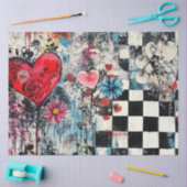 デコップグラフィティバレンタイン通りアート 薄葉紙 (クラフト)