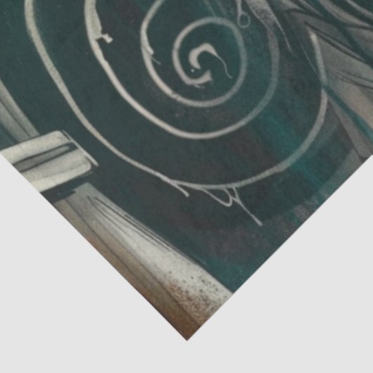 デコップグラマー猫の口ひげ抽象芸術 薄葉紙 (詳細)